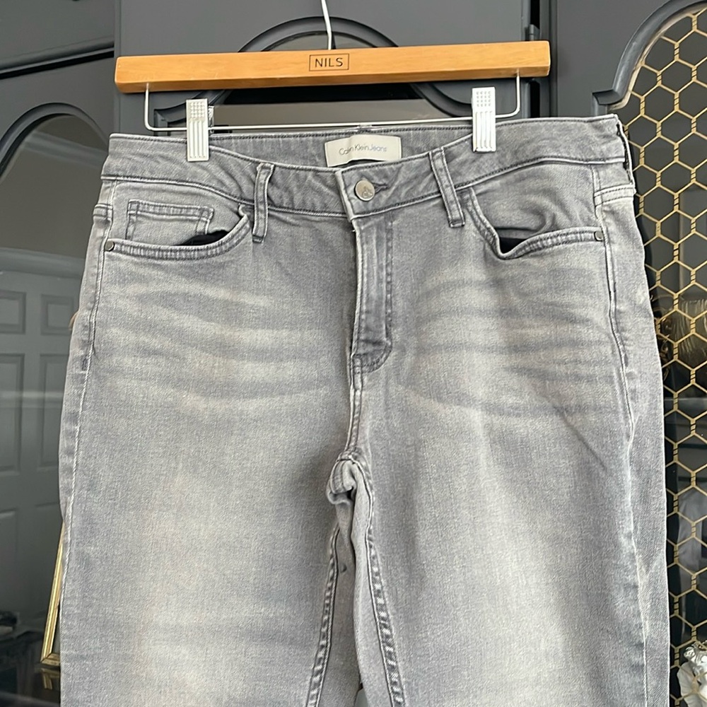 Calvin Klein grey jeans. Size 12